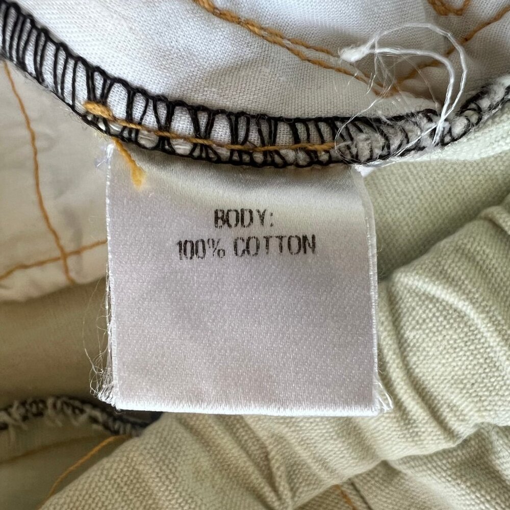 Richard Chai Bleached Cotton Drawstring‎ Pants Minimalist Tapered Size 30 NEW - Picture 4 of 6
